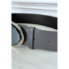 Ceinture grise avec boucle bijoux brillante