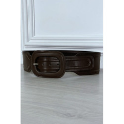 Ceinture tendance marron en simili