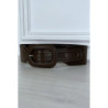 Ceinture tendance marron en simili