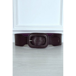 Ceinture tendance violette en simili