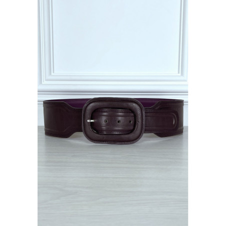 Ceinture tendance violette en simili