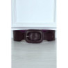 Ceinture tendance violette en simili