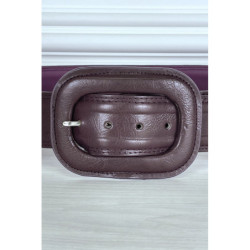 Ceinture tendance violette en simili