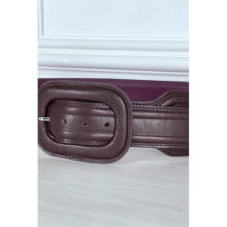 Ceinture tendance violette en simili