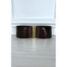 Ceinture élastique marron à sequins