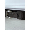 Ceinture marron élastique à boucle brillante