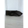 Ceinture marron ajustable en similicuir