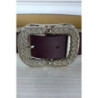 Ceinture violette tendance avec boucle en argent
