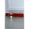 Ceinture rouge avec boucle rectangle