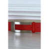 Ceinture rouge avec boucle rectangle