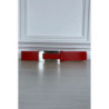 Ceinture rouge avec boucle rectangle