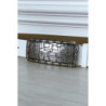 Ceinture blanche fine avec boucle rectangle