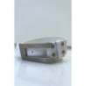 Ceinture blanche à boucle rectangulaire destroy