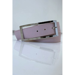 Ceinture rose en simili à boucle rectangulaire