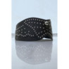 Ceinture à clou en simili cuir gris style bohème rock