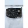 Ceinture à clou en simili cuir gris style bohème rock