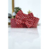 Ceinture rouge en pvc avec noeud papillon