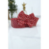 Ceinture rouge en pvc avec noeud papillon