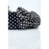 Ceinture noire en pvc avec noeud papillon
