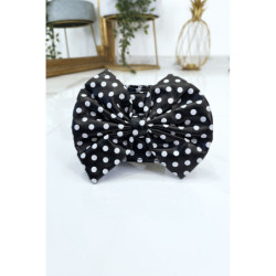 Ceinture noire en pvc avec noeud papillon