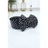 Ceinture noire en pvc avec noeud papillon