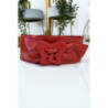 Ceinture rouge femme avec forme papillon à la boucle
