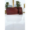 Ceinture rouge femme effet usé vintage