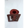 Ceinture rouge femme effet usé vintage
