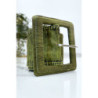 Ceinture verte femme effet usé vintage