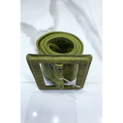 Ceinture verte femme effet usé vintage
