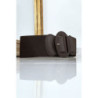 Ceinture marron boucle oval avec taille élastique