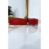 Ceinture rouge avec boucle argenté