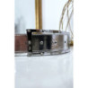 Ceinture argenté avec boucle rectangle strass et argenté