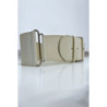 Grosse ceinture beige. Ceinture femme