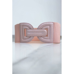 Grosse ceinture élastique avec boucle en forme de D