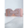 Grosse ceinture élastique avec boucle en forme de D