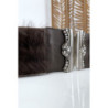Ceinture élastique marron avec accessoire et plume
