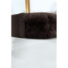 Ceinture élastique marron avec accessoire et plume