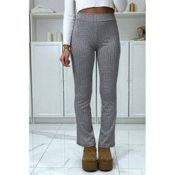 Pantalon canard motif carreaux patte d'eph