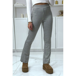 Pantalon canard motif carreaux patte d'eph