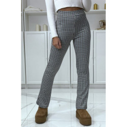 Pantalon vert motif carreaux patte d'eph
