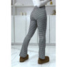 Pantalon vert motif carreaux patte d'eph