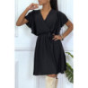 Robe patineuse noire cache coeur