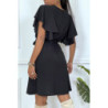 Robe patineuse noire cache coeur