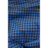 Jeggings bleu à carreaux avec poches arrières