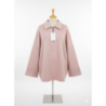 Sweat rose Oversize à Col Zippé – Douceur & Style Italien
