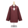 Sweat bordeaux Oversize à Col Zippé – Douceur & Style Italien