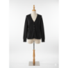 Gilet noir Cardigan Maille Douce - Col V