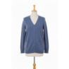 Gilet bleu marine Cardigan Maille Douce - Col V