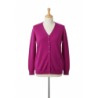 Gilet violine Cardigan Maille Douce - Col V